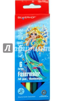 Фломастеры 6 цветов Fairies (870625-01) Фломастеры 6 цветов Fairies (870625-01)