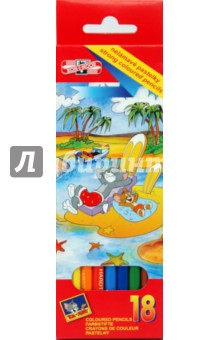 Карандаши 18 цветов "Том и Джерри" (3653) Карандаши 18 цветов "Том и Джерри" (3653)