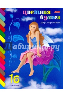 Бумага цветная 16 листов А4 (16Бц4_6112,23, 6382, 6419) Бумага цветная 16 листов А4 (16Бц4_6112,23, 6382, 6419)