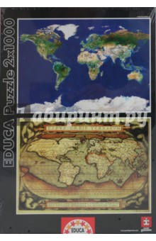 Пазл-1000 Карты мира (2 по 1000 в 1) (13296) Пазл-1000 Карты мира (2 по 1000 в 1) (13296)
