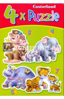 Puzzle-4*5*6*7 "Дикие животные" (4 в 1) (В-04126) Puzzle-4*5*6*7 "Дикие животные" (4 в 1) (В-04126)
