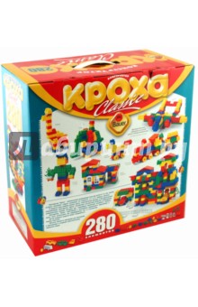 Конструктор"Кроха" 280 эл. 7/7 (010) Конструктор"Кроха" 280 эл. 7/7 (010)