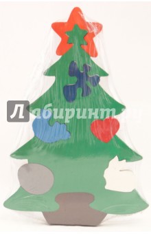 Елка с игрушками пазл (Д-398) Елка с игрушками пазл (Д-398)