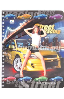 Тетрадь 60 листов, клетка "Street racing" (ТС602359,60,61,62) Тетрадь 60 листов, клетка "Street racing" (ТС602359,60,61,62)