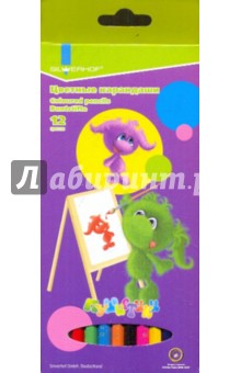 Карандаши 12 цветов "Пушистики" (131231-01) Карандаши 12 цветов "Пушистики" (131231-01)