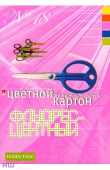 Картон цветной флюоресцентный (5 цветов, 10 листов) (11-410-40) Картон цветной флюоресцентный (5 цветов, 10 листов) (11-410-40)