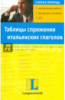 Таблицы спряжения итальянских глаголов обложка книги Таблицы спряжения итальянских глаголов обложка книги