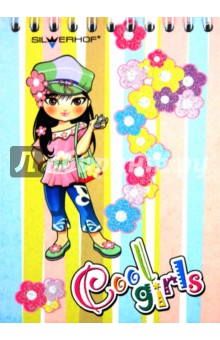 Блокнот "Cool girl", А6, 40 листов (ассортимент) (731072-26) Блокнот "Cool girl", А6, 40 листов (ассортимент) (731072-26)