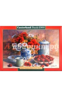 Puzzle-1500. "Цветы и вишни, живопись" (C-150786) Puzzle-1500. "Цветы и вишни, живопись" (C-150786)