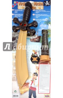 Игрушка- набор пирата из 3 предметов с саблей (7254) Игрушка- набор пирата из 3 предметов с саблей (7254)