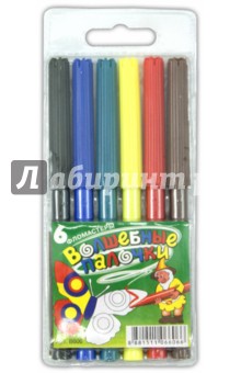 Фломастеры "Волшебные палочки" 6 цветов (MG815-6//B606) Фломастеры "Волшебные палочки" 6 цветов (MG815-6//B606)