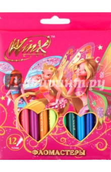 Фломастеры 12 цветов "Winx" (848-12K/WM) Фломастеры 12 цветов "Winx" (848-12K/WM)