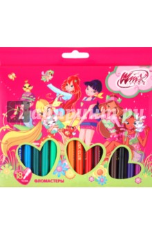 Фломастеры 18 цветов "Winx" (848-18K/WP) (набор) Фломастеры 18 цветов "Winx" (848-18K/WP) (набор)