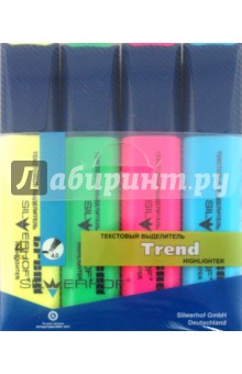 Набор текстовыделителей Trend. 4 цвета (103002-30) Набор текстовыделителей Trend. 4 цвета (103002-30)