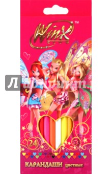 Карандаши 24 цвета "Winx" (6630B24/WM) Карандаши 24 цвета "Winx" (6630B24/WM)