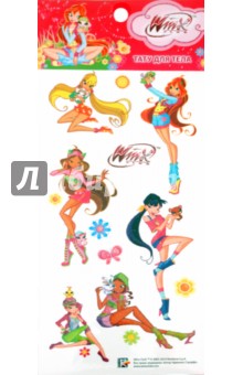 Тату для тела цветные с блёстками "Winx" (JD-CV022/WP) Тату для тела цветные с блёстками "Winx" (JD-CV022/WP)