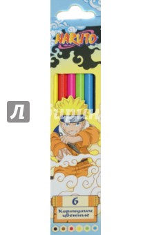 Карандаши "Naruto". 6 цветов (6600B6/N) Карандаши "Naruto". 6 цветов (6600B6/N)