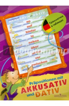 Антон Братишко - Немецкий язык. Предлоги с дательным и винительным падежами. Таблица настенная складная обложка книги Антон Братишко - Немецкий язык. Предлоги с дательным и винительным падежами. Таблица настенная складная обложка книги