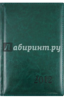 Ежедневник датированный на 2012 год, 176 листов А5 "Зеленый" (1233) Ежедневник датированный на 2012 год, 176 листов А5 "Зеленый" (1233)