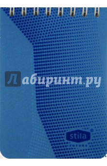 Блокнот Stila Futura А7, 50 листов, клетка, голубой (198877) Блокнот Stila Futura А7, 50 листов, клетка, голубой (198877)