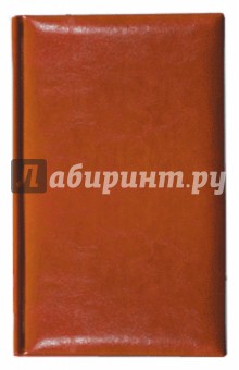 Телефонная книжка А7, 56 листов "Senator", светло-коричневая (123515) Телефонная книжка А7, 56 листов "Senator", светло-коричневая (123515)