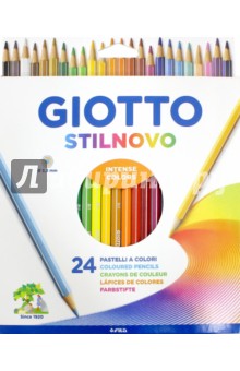 Карандаши цветные GIOTTO STILNOVO: 24 штуки, 24 цвета (256600) Карандаши цветные GIOTTO STILNOVO: 24 штуки, 24 цвета (256600)