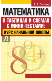Математика в таблицах и схемах с мини-тестами: курс начальной школы - Елена Глазкова