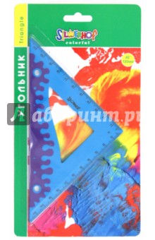 Угольник "Colorful" 45°/120мм: прорезиненный корпус (540091) Угольник "Colorful" 45°/120мм: прорезиненный корпус (540091)