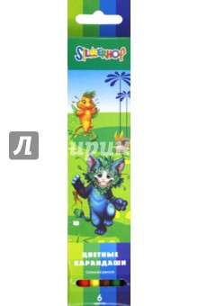 Карандаши 6 цветов "I LOVE MONSTERS" (134017-06) Карандаши 6 цветов "I LOVE MONSTERS" (134017-06)