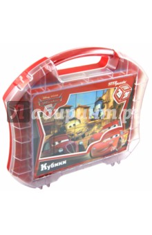 Кубики "Тачки-2" 20 штук, в пластиковом чемодане (87123) Кубики "Тачки-2" 20 штук, в пластиковом чемодане (87123)