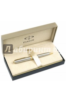 Ручка шариковая "Sonnet GT", черная, корпус из нержавеющей стали (140332) Ручка шариковая "Sonnet GT", черная, корпус из нержавеющей стали (140332)