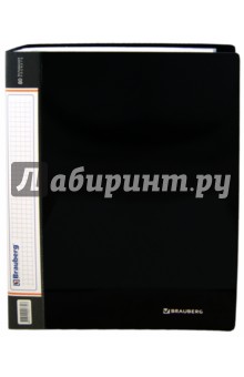 Папка на 80 вкладышей "Диагональ" черная, 0,9 мм (221330) Папка на 80 вкладышей "Диагональ" черная, 0,9 мм (221330)