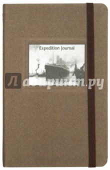 Книга для записи линованная А6, на резинке "Титаник" (60504) Книга для записи линованная А6, на резинке "Титаник" (60504)