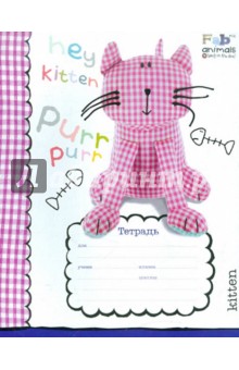 Тетрадь 12 листов, клетка "FABric Animals" (30563) Тетрадь 12 листов, клетка "FABric Animals" (30563)