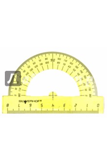 Транспортир 180 град / 80 мм, цветной прозрачный, в ассортименте (160129) Транспортир 180 град / 80 мм, цветной прозрачный, в ассортименте (160129)