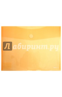 Папка-конверт на липучке "Elegance" А4, оранжевая (230710-71) Папка-конверт на липучке "Elegance" А4, оранжевая (230710-71)