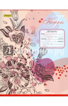 Тетрадь "Proff. Flowers", 24 листа, клетка (6245125021) Тетрадь "Proff. Flowers", 24 листа, клетка (6245125021)