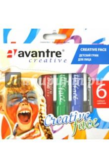 Грим детский для лица 6 цветов "Creative face" (291) Грим детский для лица 6 цветов "Creative face" (291)