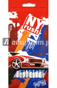 Цветные карандаши "NY Rush" 12 цветов (S1101NR) Цветные карандаши "NY Rush" 12 цветов (S1101NR)