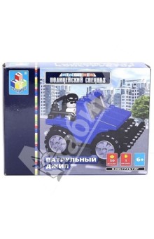 Конструктор 50 деталей. Патрульный джип (Т50082) Конструктор 50 деталей. Патрульный джип (Т50082)