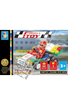 Конструктор 32 детали. ФОРМУЛА 1TOY. Болид №4 (Т50750) Конструктор 32 детали. ФОРМУЛА 1TOY. Болид №4 (Т50750)