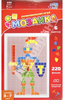 Мозаика 6 цветов, 220 фишек (Е232-Н27042) Мозаика 6 цветов, 220 фишек (Е232-Н27042)