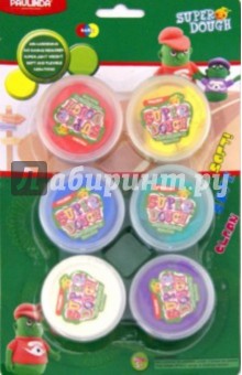 Масса для лепки "Super Dough", 6 баночек (081203 ) Масса для лепки "Super Dough", 6 баночек (081203 )