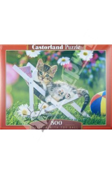 Puzzle 500 элементов, "Котенок с мячом" (B-51779) Puzzle 500 элементов, "Котенок с мячом" (B-51779)
