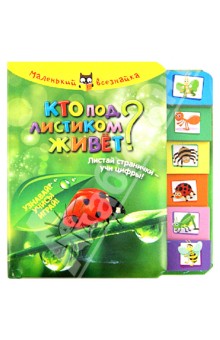 Кто под листиком живет? Листай странички-учи цифры! Узнавай! Учись! Играй! обложка книги Кто под листиком живет? Листай странички-учи цифры! Узнавай! Учись! Играй! обложка книги