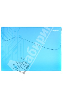 Папка-конверт на липучке. DISCOVERY. Цвет: бирюзовый (255047-08) Папка-конверт на липучке. DISCOVERY. Цвет: бирюзовый (255047-08)