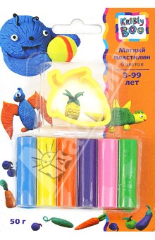 Мягкий пластилин с формочкой, 6 цветов, 50 гр. (46642) Мягкий пластилин с формочкой, 6 цветов, 50 гр. (46642)