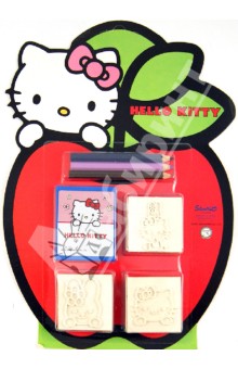 Набор штампов "Hello Kitty", 3 штуки в блистере (11803) Набор штампов "Hello Kitty", 3 штуки в блистере (11803)
