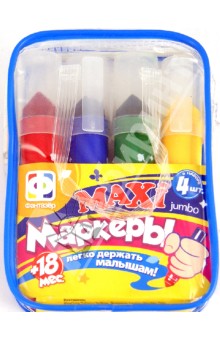 Maxi маркеры "Jumbo" Малышам. 4 шт. (710004) Maxi маркеры "Jumbo" Малышам. 4 шт. (710004)