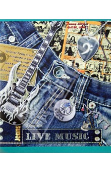 Тетрадь в клетку "Jeans", 48 листов, А5 (22053) Тетрадь в клетку "Jeans", 48 листов, А5 (22053)